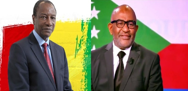 SEM le Président AZALI Assoumani en visite de travail et d'amitié avec SEM Alpha CONDE à Conakry