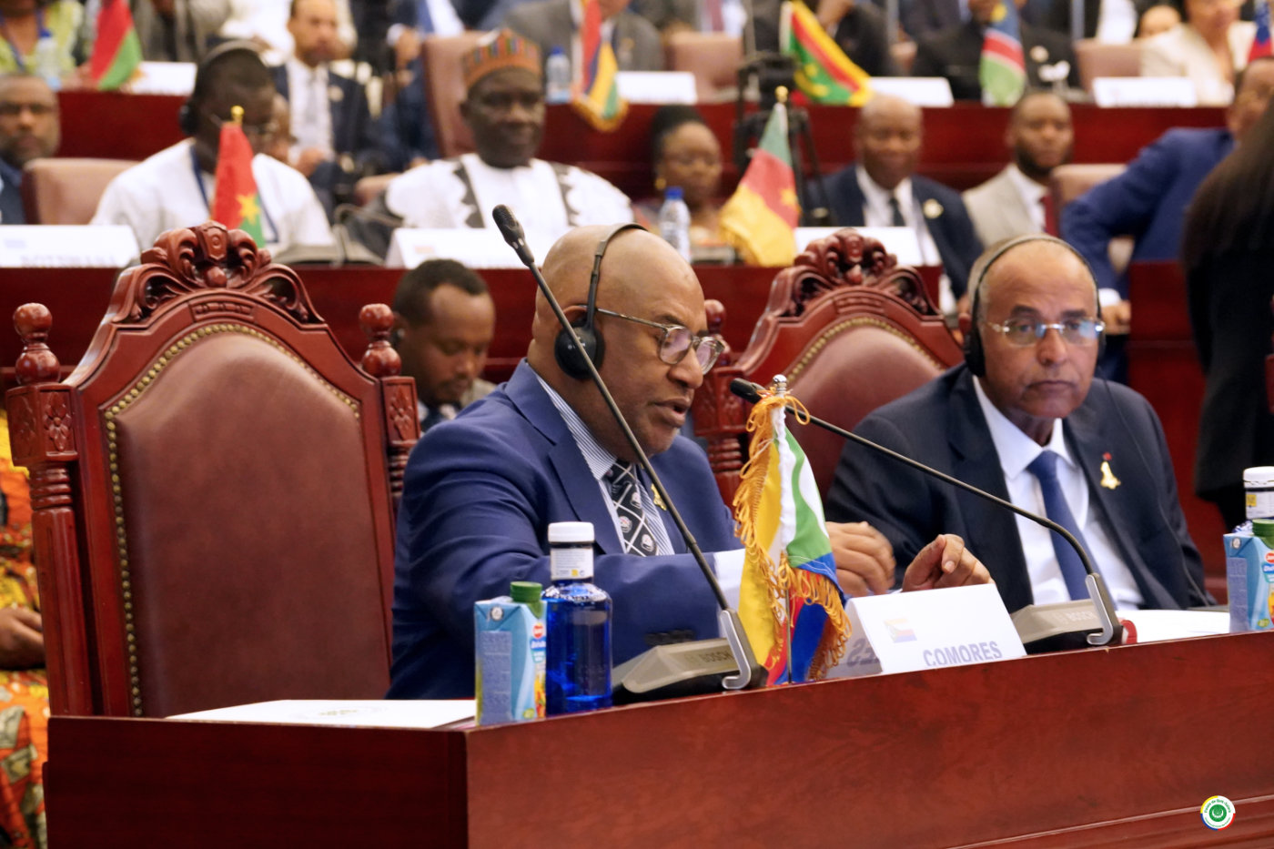 À Malabo, Son Excellence le Président AZALI Assoumani appelle à des réponses concrètes face aux défis mondiaux