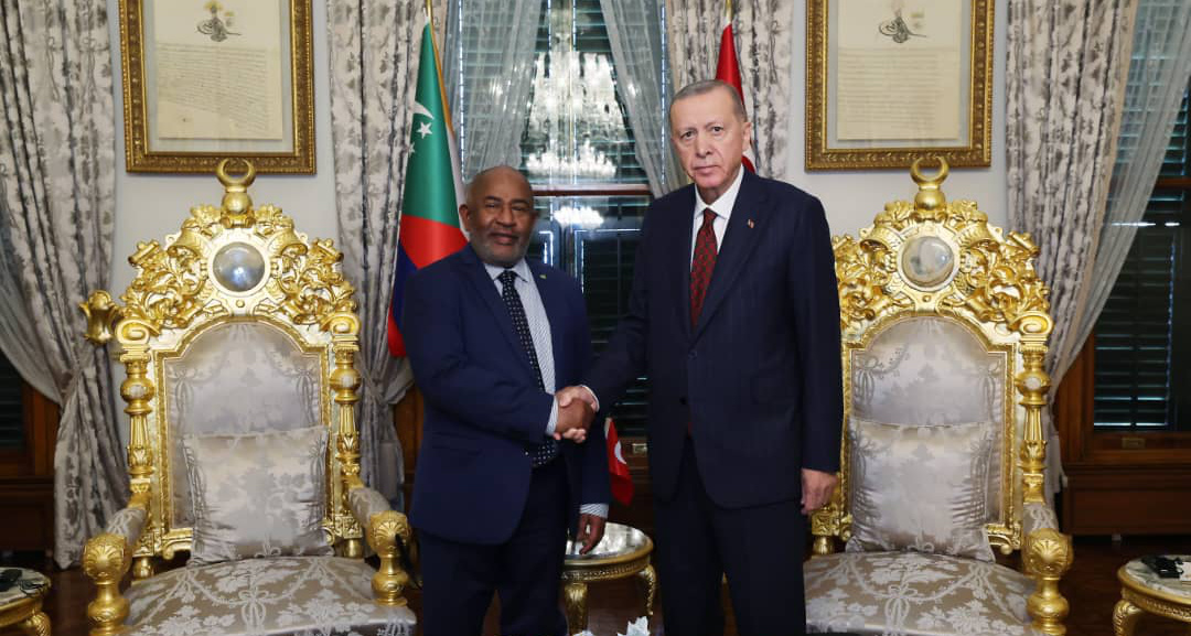 Communiqué de presse à l'issue de la Rencontre entre Son Excellence Recep Tayyip Erdogan,  Président de la République de Türkiye, et Son Excellence AZALI Assoumani, Président de l’Union des Comores et Président en exercice de l’Union Africaine.