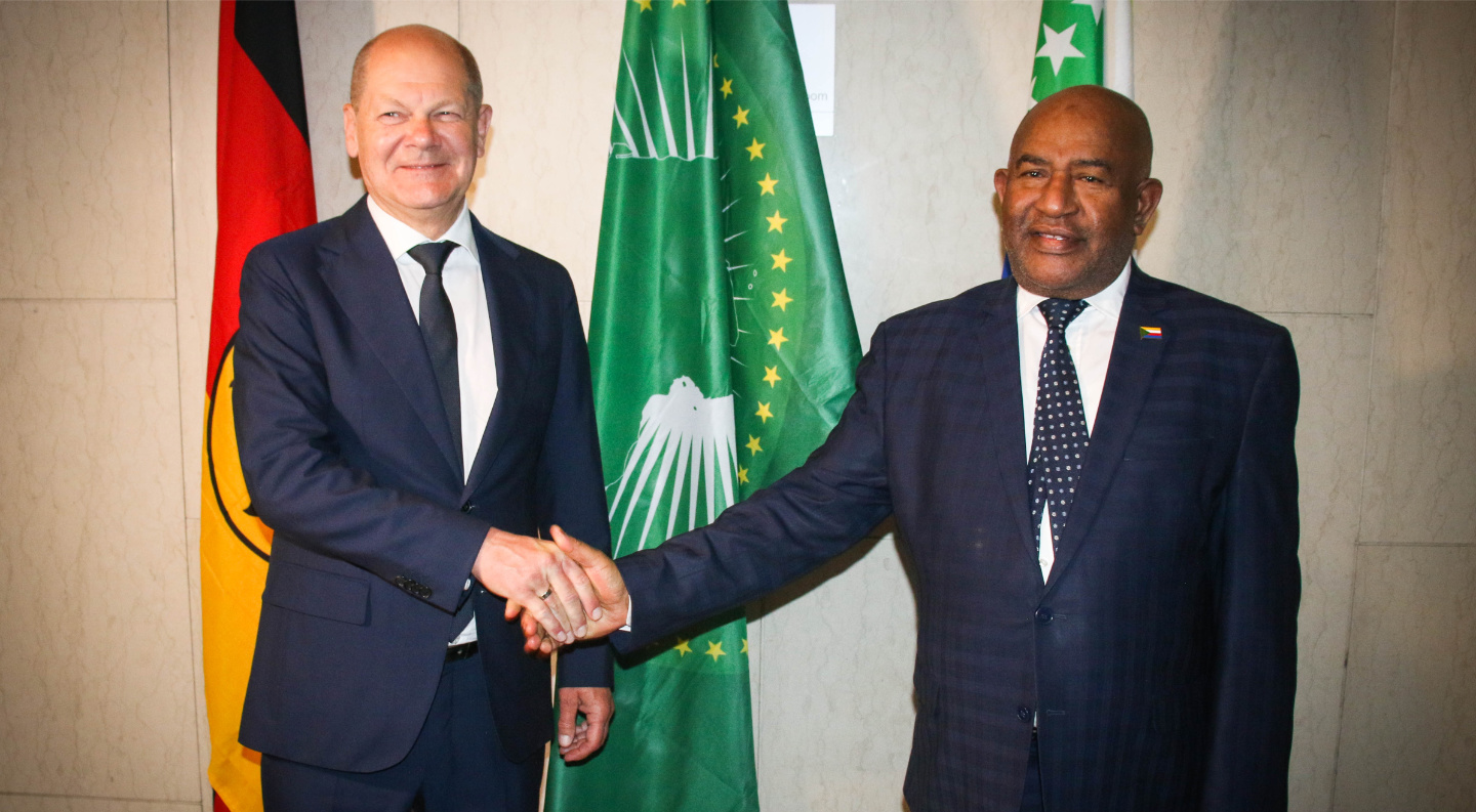 Le Président  AZALI Assoumani, s'est entretenu ce jeudi 4 mai avec le Chancelier Allemand Olaf Scholz à Addis Abeba