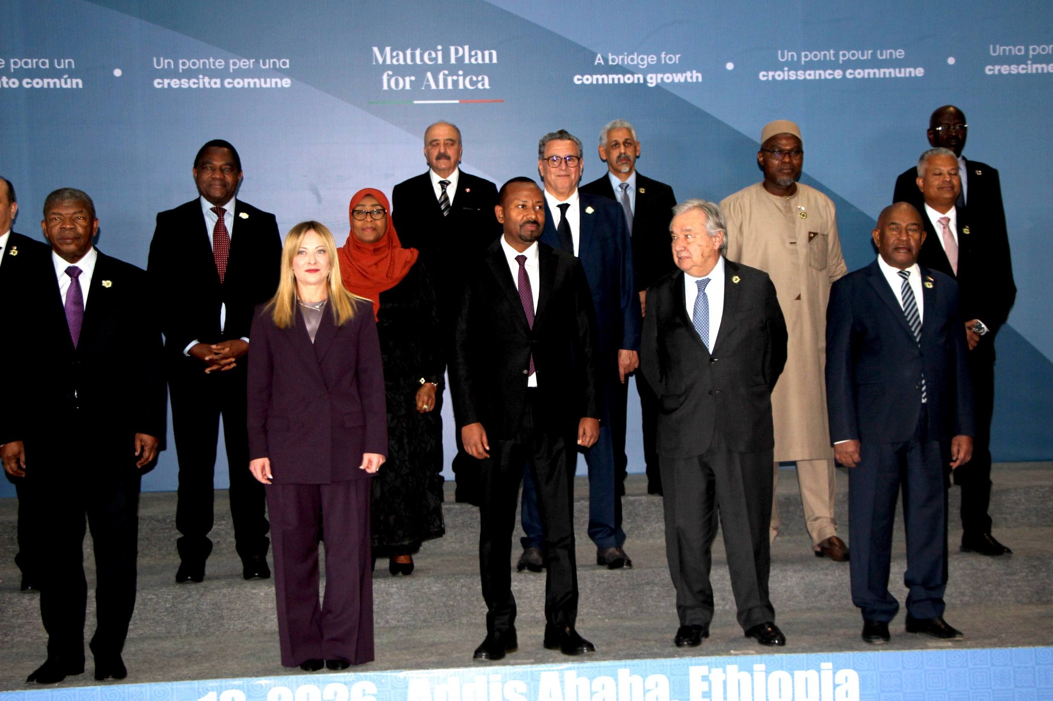 Son Excellence le Président AZALI Assoumani prend part au Sommet Italie-Afrique à Addis Abeba